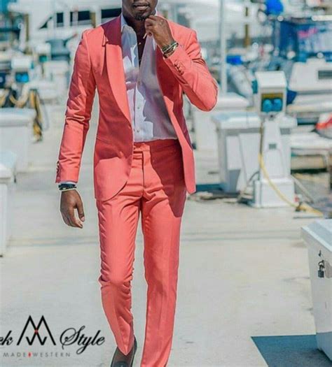 coral suits for men