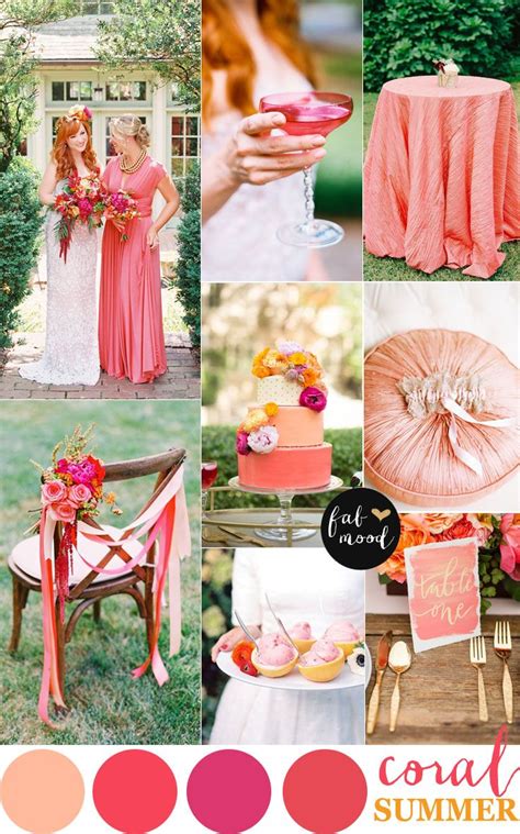 8 Stunning Coral Wedding Color Combos for 2019 Coral wedding colors