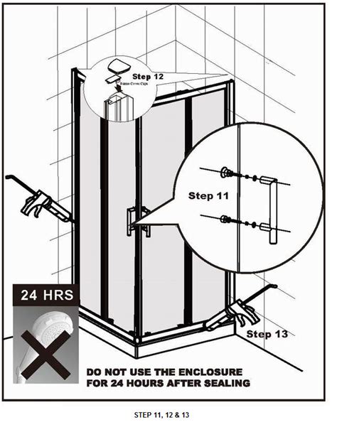 coram shower door fitting instructions