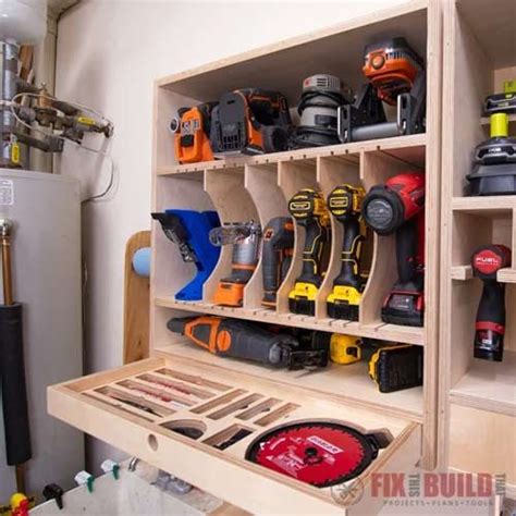 Cordless Tool Storage Plans