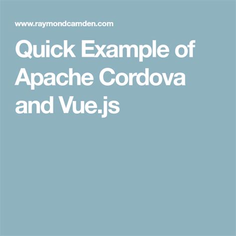 Cordova Js Example
