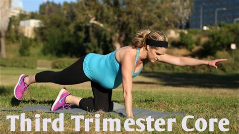 core exercises for third trimester