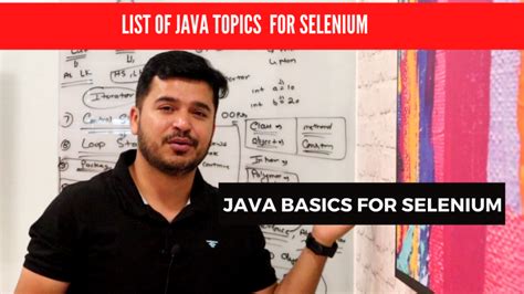 core java topics for selenium