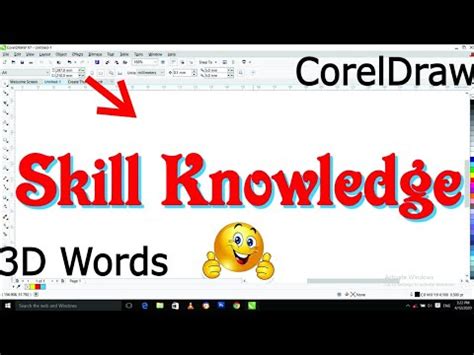 Corel Draw 3D Words