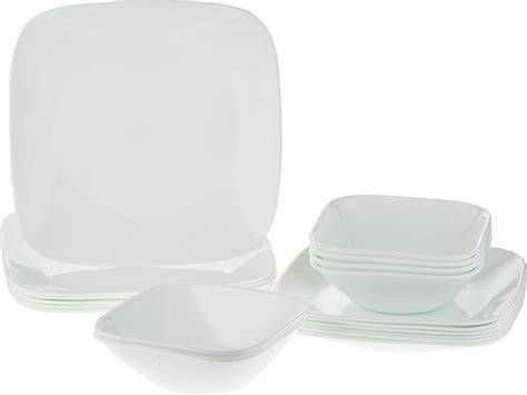 Corelle Dinnerware Set Square White