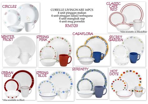 Corelle Patterns A To Z