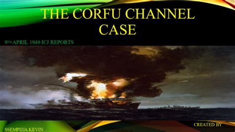 corfu channel case summary pdf