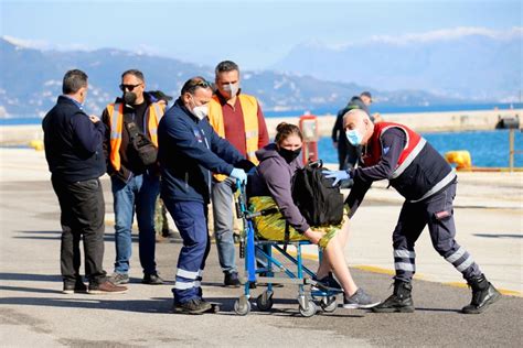 corfu ferry fire search