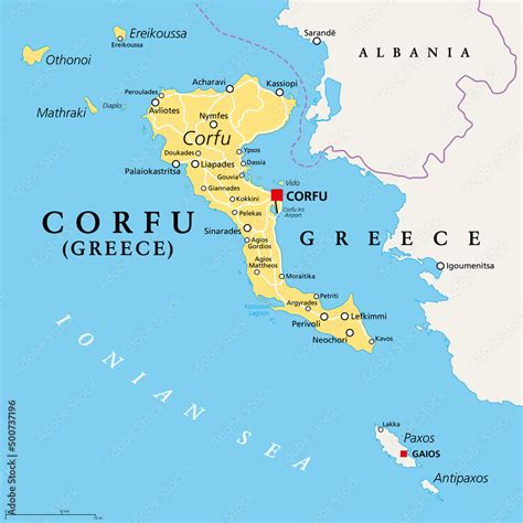 corfu is part of which island group