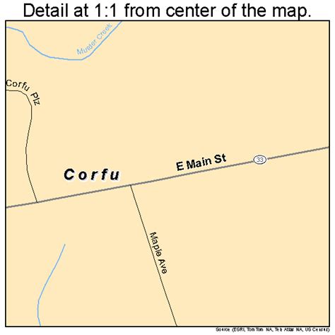corfu new york map