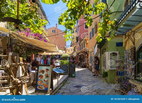 corfu old town market