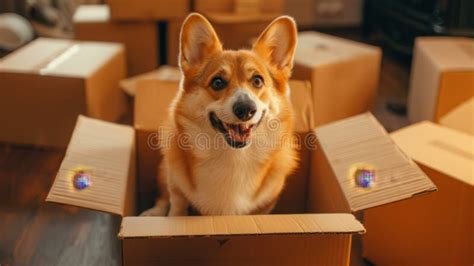 Corgi In A Box
