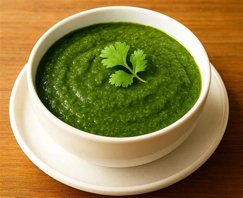 Coriander Chutney Dish