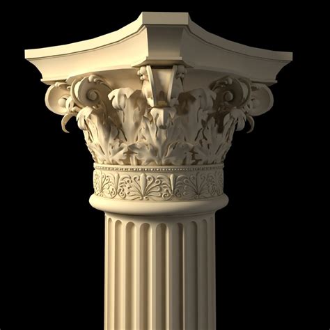 corinthian column 3d model free