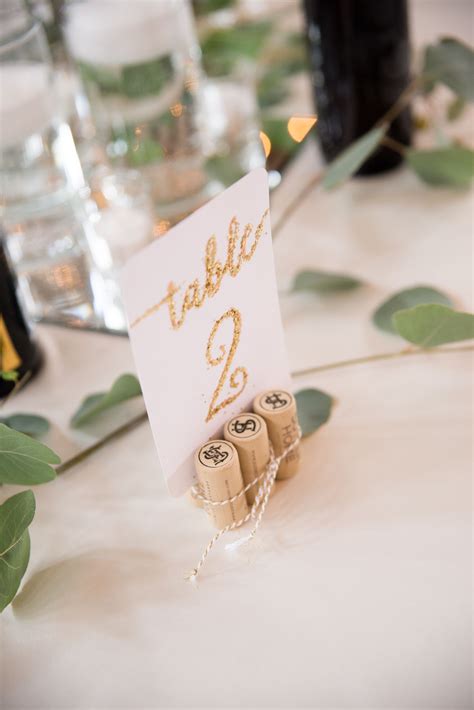 Cork Table Number Holders