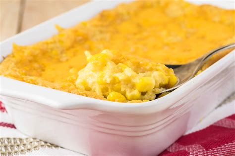 Corn Casserole Served Cold