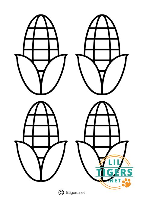 Corn Stencil Printable
