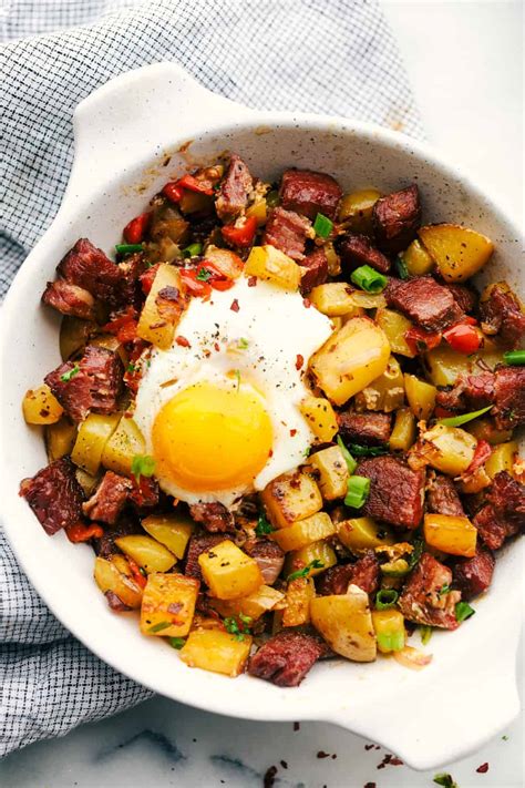 This Corned Beef Hash is a salty and delicious breakfast dish the whole