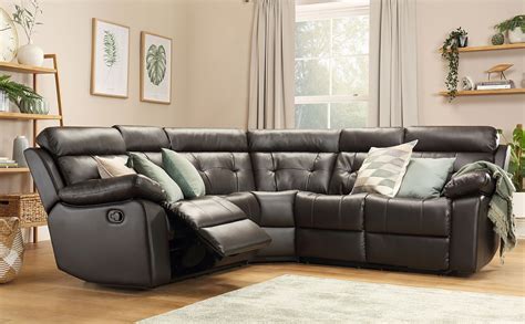 Incredible Corner Sofa Leather Recliner For Living Room