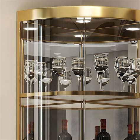 corner cabinet gold