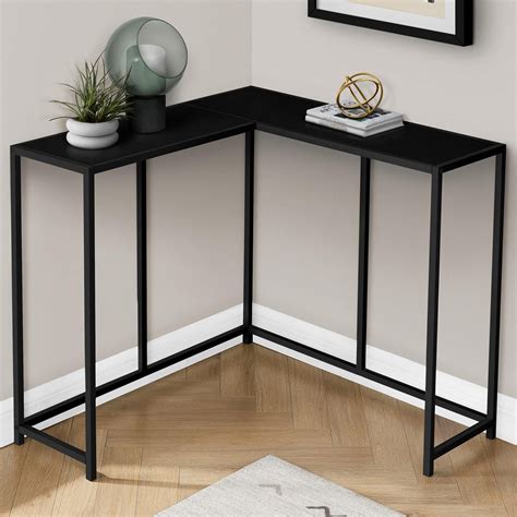 Corner Console Table With Storage