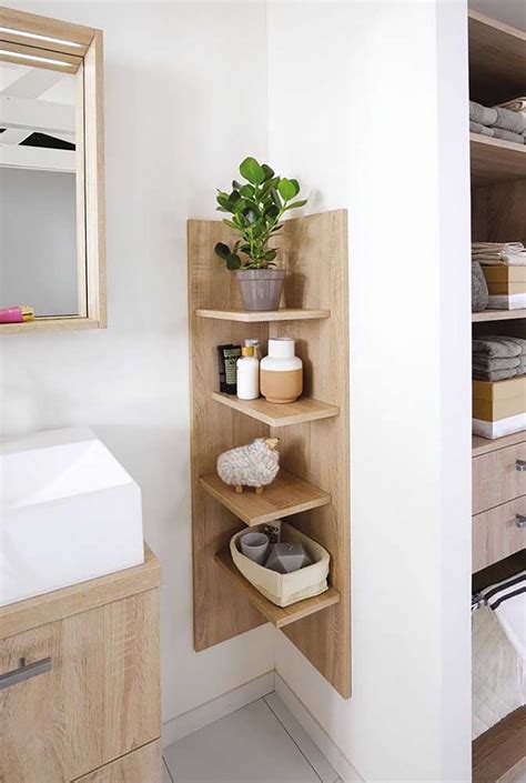 Corner Floating Shelves Bathroom