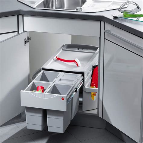 Corner Kitchen Waste Bins