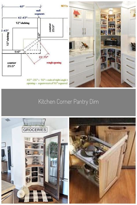 corner pantry dimensions