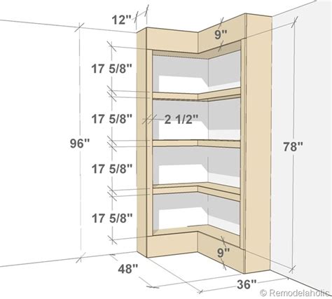Corner Shelf Construction Plans