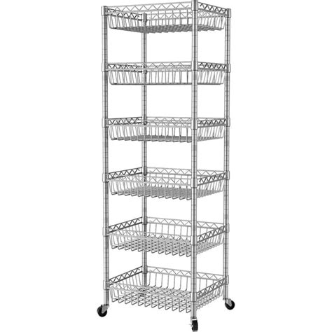 Corner Shelving Unit With Baskets