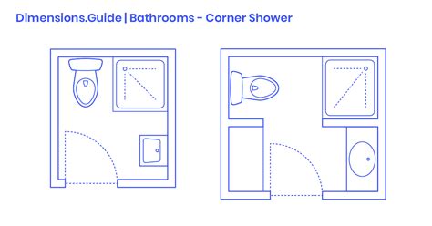 Corner Shower Bathroom Layout