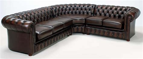 Corner Sofa Black Chesterfield