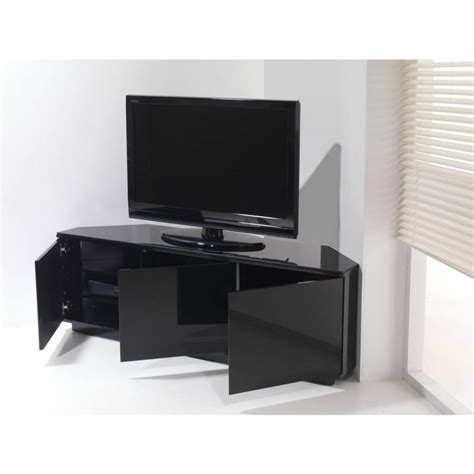 Corner Tv Unit Black Gloss