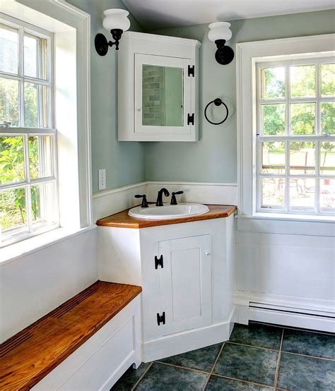Corner Vanity In Bathroom