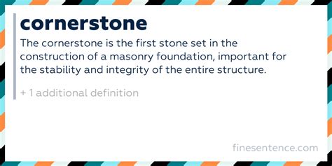 Cornerstone Definition Noun