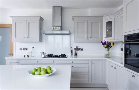 Hand painted kitchen in Farrow and Ball Cornforth white from Parkes