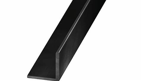 Cornière aluminium brossé noir 20 x 20 mm, 2,5 m Castorama