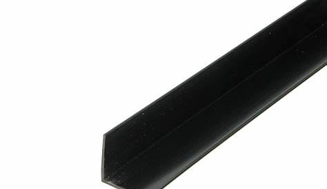 Cornière PVC 25 x 25 x 1.5 mm Noire longueur 3 mètres