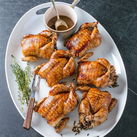 Cornish Game Hens with Garlic and Rosemary Recipe
