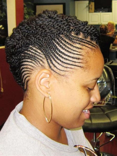 The Cornrow Styles For Short Natural Hair With Simple Style