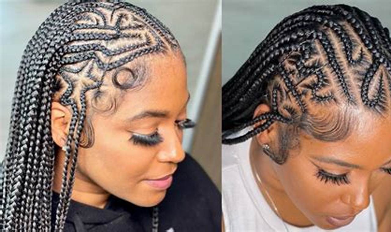 Discover the Allure of Cornrows in the Front, Singles in the Back: A Style Guide