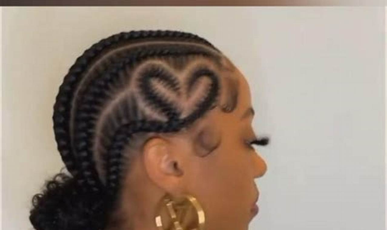 Discover the Enchanting World of Cornrows with Heart on the Side