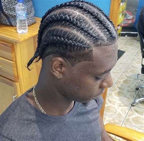 cornrows front taper