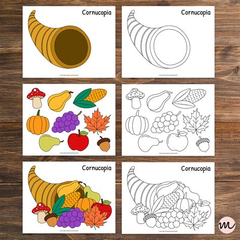 Cornucopia Lesson Printables