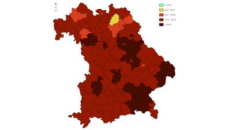 corona bayern aktuell karte