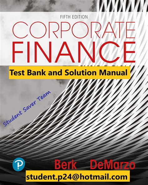 corporate finance berk pdf