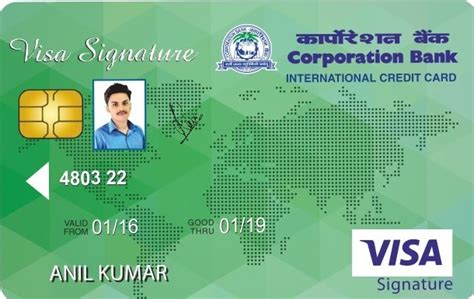 corporation bank signature credit card