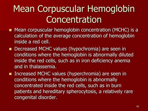 corpuscular hemoglobin concentration low