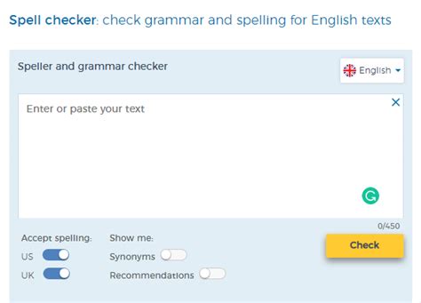 correct sentence checker in english