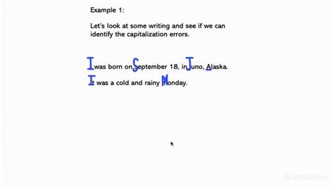 correct the capitalization errors printable template